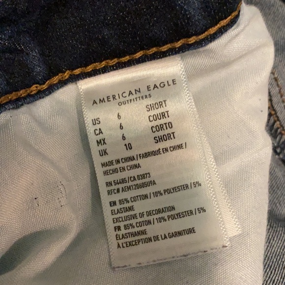 American Eagle High Waisted Dark Denim Jeggings - Picture 4 of 5